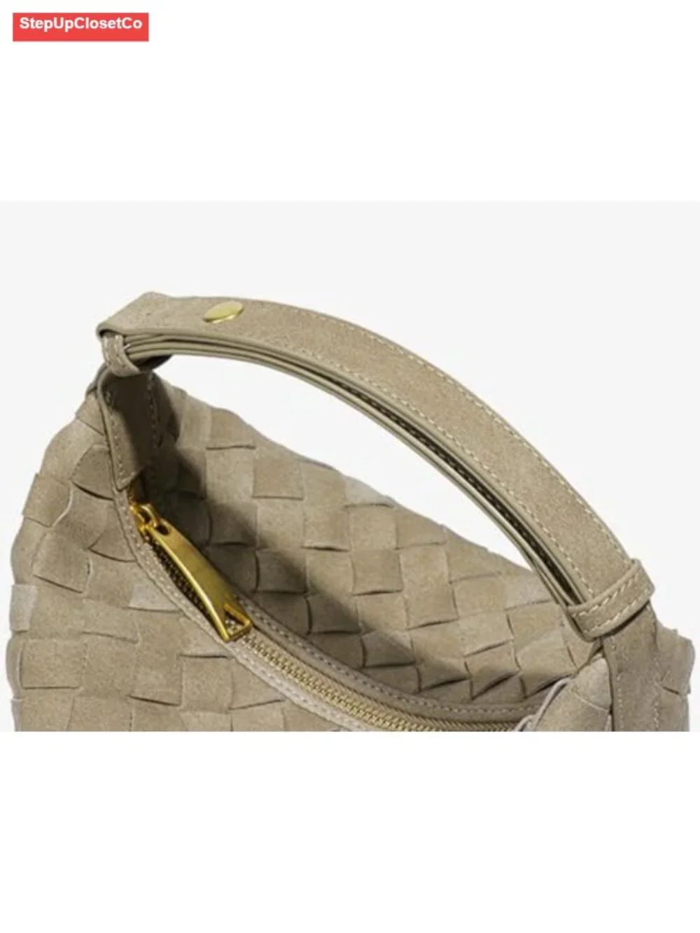 Slouchy Suede Woven Crossbody Tote Hobo Shoulder Bag Women Purse Handbag